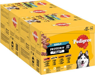 Produktbild von Pedigree Adult Hundefutter Protein Plus Stückchen in Gelee 48 x 85 g - 48 x 85 g