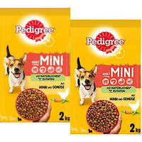 Produktbild von Pedigree Adult Mini Trockenfutter für kleine Hunde mit Huhn und Gemüse 2 x 2 kg - 2 kg