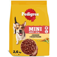 Produktbild von Pedigree Adult Mini Trockenfutter mit Geflügel und Gemüse für kleine Hunde 2,6 kg