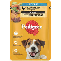 Produktbild von Pedigree Adult Nassfutter für Hunde mit Huhn und Schwein in Sauce 100g