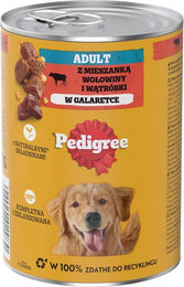 Pedigree Adult Nassfutter für Hunde mit Rind in Gelee 400g - 24 x 400 g – Bild 1 von 11