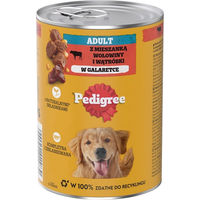 Produktbild von Pedigree Adult Nassfutter für Hunde mit Rind in Gelee 400g - 24 x 400 g