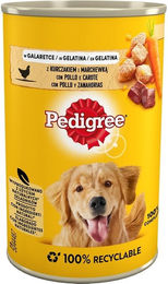 Pedigree Adult Nassfutter mit Huhn in Gelee für Hunde 24 x 400 g - 24 x 400 g – Bild 1 von 5