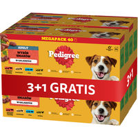 Produktbild von Pedigree Adult Nassfutter Mix Stückchen in Gelee für Hunde 4 x 100 g ohne künstliche Farb- oder Konservierungsstoffe