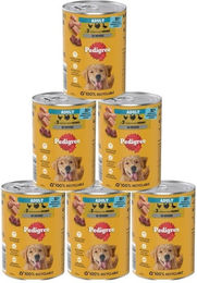 Pedigree Adult Nassfutter Mousse mit Huhn Pute Ente und Leber für Hunde 6x400g ohne Zucker – Bild 1 von 1