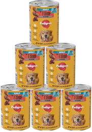 Pedigree Adult Nassfutter Mousse mit Rind, Lamm, Huhn und Leber für erwachsene Hunde 6x400g – Bild 1 von 1