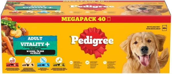 Pedigree Adult Nassfutter Stückchen in Sauce für Hunde 40 x 85 g – Bild 1 von 1