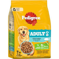 Produktbild von Pedigree Adult Trockenfutter für ausgewachsene Hunde mit Fisch und Gemüse 7kg - 2 x 7 kg