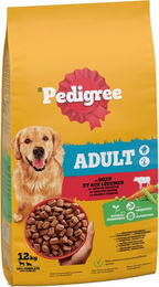 Pedigree Adult Trockenhundefutter mit Rind für Hunde 12 kg – Bild 1 von 6