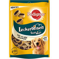 Produktbild von Pedigree Belohnungssnack Mini-Happen mit Rind und Käse für Hunde aller Altersstufen 3x 140g