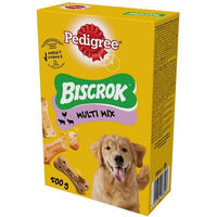 Produktbild von Pedigree Biscrok Multi Mix Hundesnack mit Huhn Rind Lamm für erwachsene Hunde 500g - 500 g
