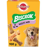 Produktbild von Pedigree Biscrok Multi Mix Hundesnacks Huhn Rind Lamm ohne Farb- und Aromastoffe 500 g - 6 x 500 g