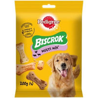 Produktbild von Pedigree Biscrok Multimix Hundesnack Huhn Rind Lamm ohne Konservierungsstoffe 200 g - 200 g