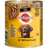 Produktbild von Pedigree Cuisine Hundefutter Adult Stückchen in Sauce mit Kaninchen 12 x 800 g - 12 x 800 g