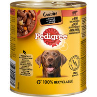 Produktbild von Pedigree Cuisine Hundefutter Adult Stückchen in Sauce mit Rind 12 x 800 g - 12 x 800 g