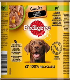 Pedigree Cuisine Hundefutter Nassfutter Lamm in Sauce 12 x 800 g - 12 x 800 g – Bild 1 von 4