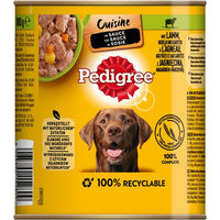 Produktbild von Pedigree Cuisine Hundefutter Nassfutter Lamm in Sauce 12 x 800 g - 12 x 800 g