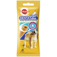 Produktbild von Pedigree Denta Tubos Junior Hundesnack mit Huhn zur Zahnpflege ohne Zucker und Farbstoffe 72 Gramm