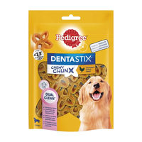 Produktbild von Pedigree Dentastix Chewy Chunx Max Zahnpflege-Snack für große Hunde mit Huhn 5 x 68 g - 5 x 68 g