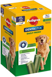 Produktbild von Pedigree DentaStix Daily Fresh Zahnpflege-Snack für große Hunde 4x21 Stück - 4 x 21 Stk.