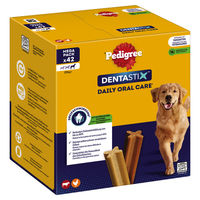 Produktbild von Pedigree Dentastix Daily Oral Care Zahnpflege-Snack für große Hunde mit Rind und Huhn 1,8 kg Multipack