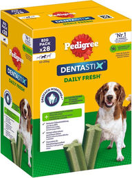 Produktbild von Pedigree Dentastix Junior Zahnpflege-Snack für mittelgroße Hunde ohne Zucker