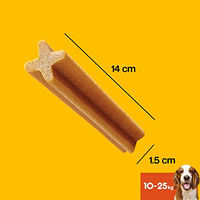 Produktbild von Pedigree DentaStix Zahnpflege-Snack für erwachsene mittelgroße Hunde mit Huhn und Rind 10 x 180 g - 10 x 180 g