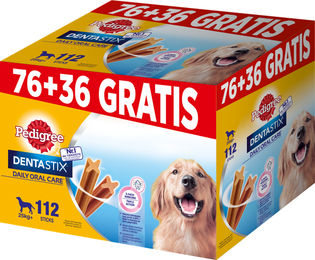 Produktbild von Pedigree Dentastix Zahnpflege-Snack für große Hunde Adult 112 Stück - 112 x 1 Stk.