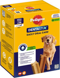 Pedigree Dentastix Zahnpflege-Snack für große Hunde mit Huhn und Rind, 4 x 270g (1,08 kg) - 28 x 270 g – Bild 1 von 13