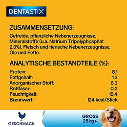 Pedigree DentaStix Zahnpflege-Snack für große Hunde mit Huhn und Rind 8 x 270g - 8 x 270 g – Bild 1 von 11