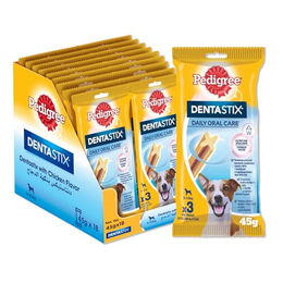 Pedigree DentaStix Zahnpflege-Snack für kleine Hunde Junior mit Huhn 18 x 45g - 18 x 45 g – Bild 1 von 7
