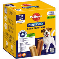 Produktbild von Pedigree DentaStix Zahnpflege-Snack für kleine Hunde mit Huhn und Rind ohne Zucker 4 x 440 g - 112 x 440 g