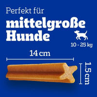 Produktbild von Pedigree Dentastix Zahnpflege-Snack für mittelgroße Hunde 2x56 Stück - 2 x 56 Stk.