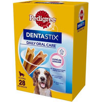 Produktbild von Pedigree DentaStix Zahnsnack für Hunde mittlere Rassen mit Huhn und Rind 4x180g - 4 x 180 g