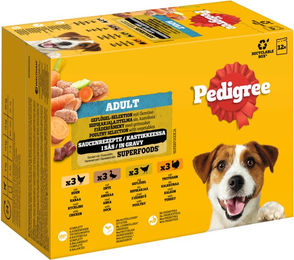 Pedigree Hund Nassfutter Adult Geflügel Stückchen in Sauce 24 x 100 g - 12 x 100 g – Bild 1 von 2
