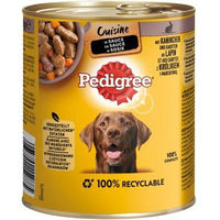 Produktbild von Pedigree Hund Nassfutter Adult Kaninchen Stückchen in Sauce 12x800 g - 12 x 800 g