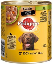 Produktbild von Pedigree Hund Nassfutter Adult Lamm Stückchen in Sauce 12x800 g - 12 x 800 g