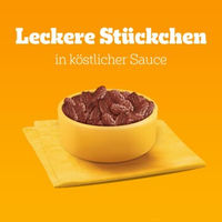 Produktbild von Pedigree Hund Nassfutter Adult Stückchen in Sauce Multipack 80x100 g - 80 x 100 g