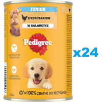 Produktbild von Pedigree Hund Nassfutter für Welpen mit Huhn in Gelee 24 x 400 g - 24 x 400 g