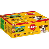 Produktbild von Pedigree Hundefutter Adult Stückchen in Sauce Giant Pack 80x100 g - 80 x 100 g