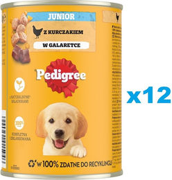 Produktbild von Pedigree Hundefutter für Welpen mit Huhn in Gelee 12 x 400 g - 12 x 400 g