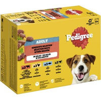 Produktbild von Pedigree Hundefutter Nassfutter Adult Stückchen in Gelee 36 x 100 g - 12 x 100 g