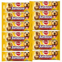 Produktbild von Pedigree Jumbone Kausnacks mit Rind für adulte mittelgroße Hunde ohne Farb- und Aromastoffe 12 x 180 g - 12 x 180 g