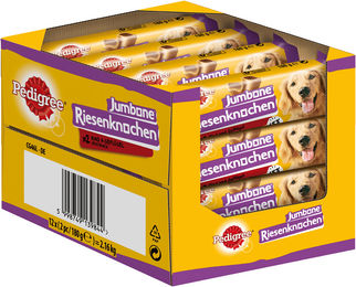 Pedigree Jumbone Riesenknochen Hundesnack Rind und Geflügel ohne Farb- und Aromastoffe 2400g - 12 x 2 Stk. – Bild 1 von 6