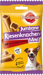 Pedigree Jumbone Riesenknochen Mini Hundekauknochen mit Rind und Geflügel 8 x 160 g - 8 x 160 g – Bild 1 von 4