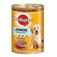 Produktbild von Pedigree Junior Hundefutter Geflügel 12 x 400 g ohne Farb- und Aromastoffe - 12 x 400 g