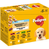 Produktbild von Pedigree Junior Hundefutter Welpe Stückchen in Gelee Gemischte Selektion 24 x 100 g - 24 x 100 g