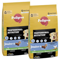 Produktbild von Pedigree Junior Trockenfutter für Welpen mittlerer und großer Rassen mit Geflügel 24 kg