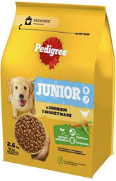 Pedigree Junior Trockenfutter mit Geflügel für mittelgroße Hunde 2,6 kg - 2,6 kg – Bild 1 von 2