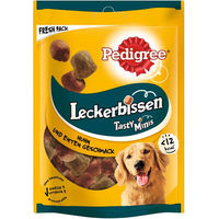 Produktbild von Pedigree Leckerbissen Kau-Happen Hundesnack Huhn und Ente ohne Farb- und Aromastoffe 130g - 130 g